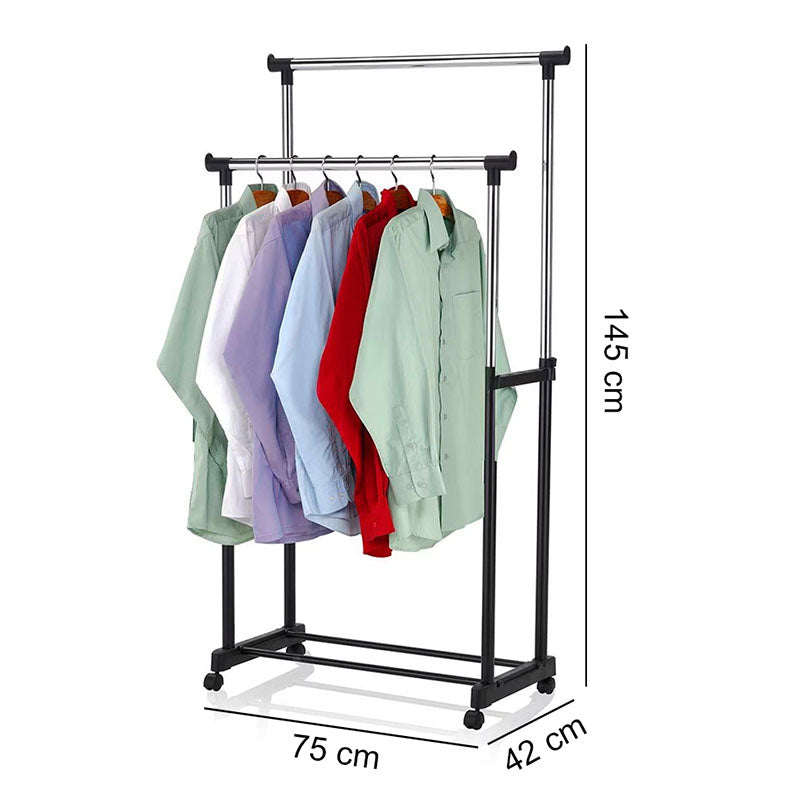 Rack de ropa con ruedas
