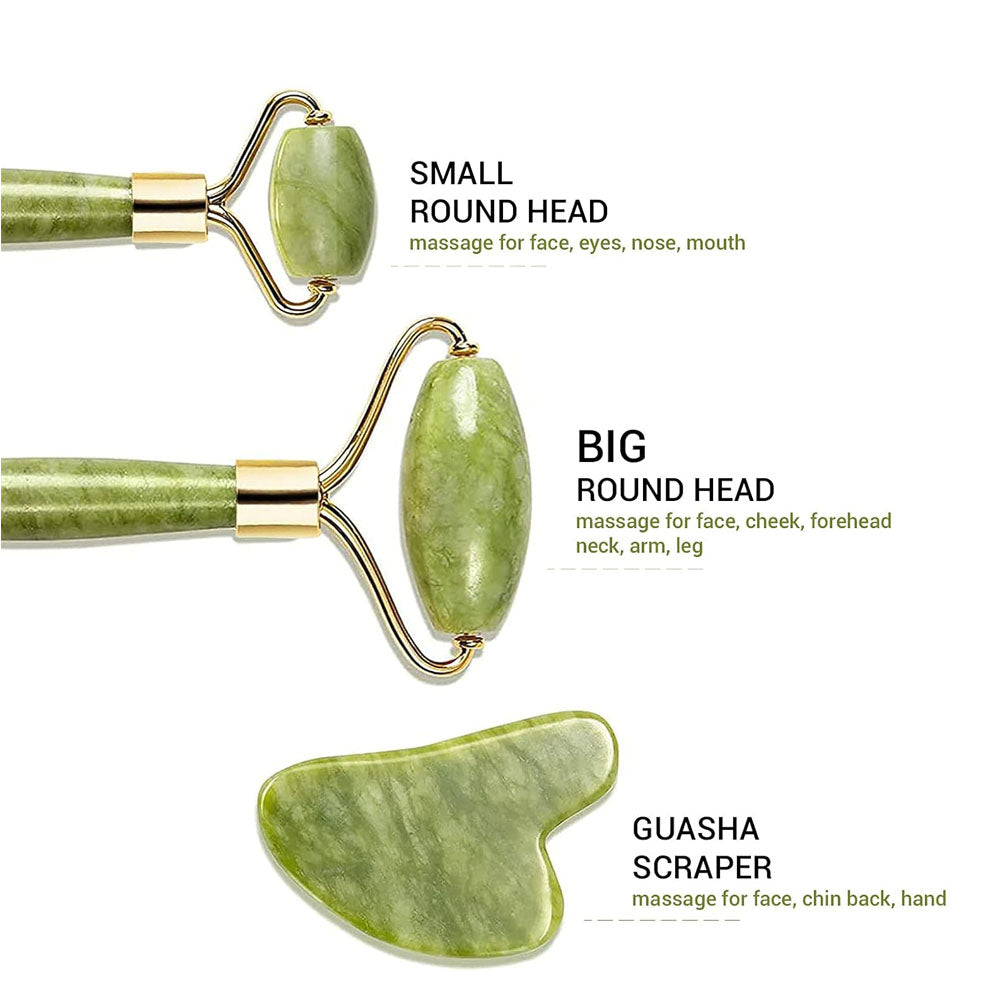 Set de Rodillo y guasha de jade