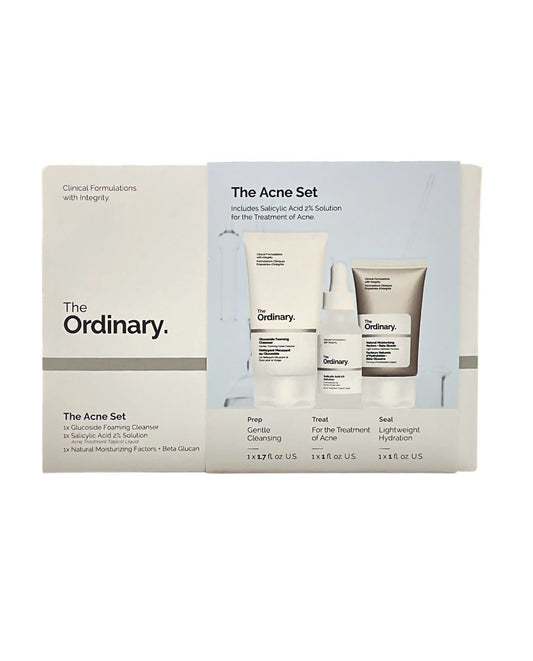 Set para el Tratamiento del Acné The Ordinary – The Acne Set (3 Pasos: Limpieza, Tratamiento e Hidratación)