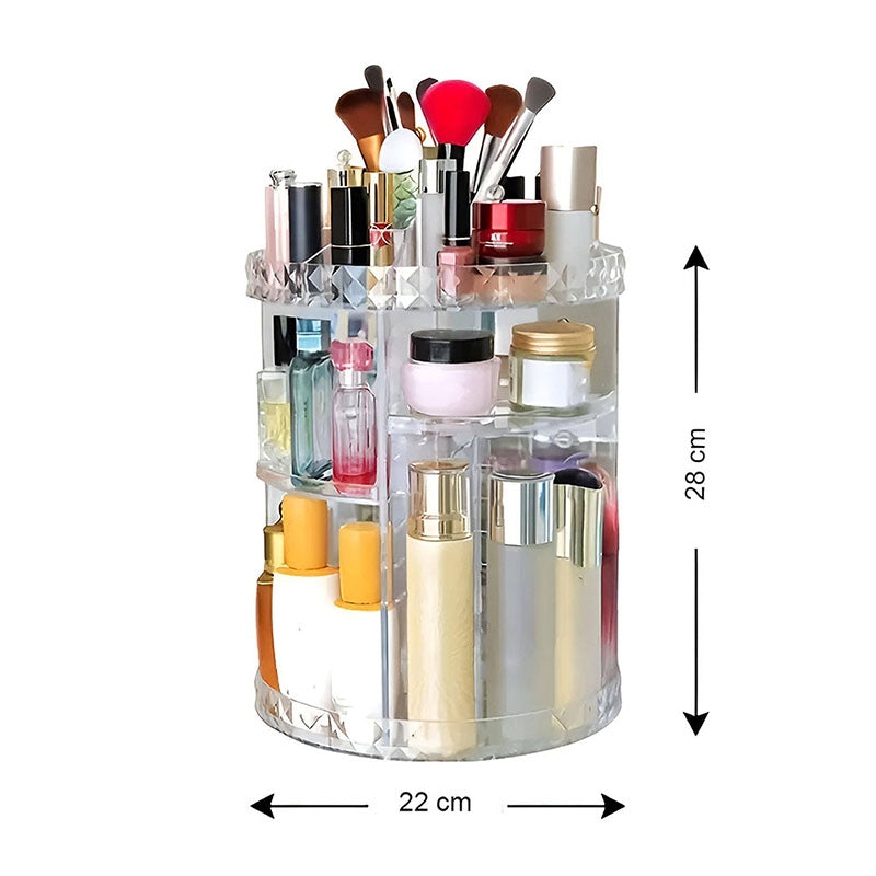 Organizador de cosméticos transparente